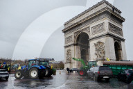 Several Dozen Farmers From The Coordination Rurale Arriving In Paris