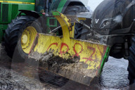 Several Dozen Farmers From The Coordination Rurale Arriving In Paris