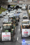 Confederation Paysanne Farmers Protest - Paris