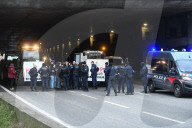 Farmers Protest Ends at Porte Maillot - Paris