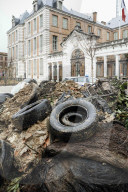 Farmers Dump Trash In Front Of Montauban Prefecture - France