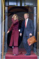 New Year's receptions King and Queen - Dutch guests, Amsterdam, The Netherlands