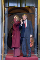 New Year's receptions King and Queen - Dutch guests, Amsterdam, The Netherlands