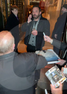 Ben Affleck slips out of The Whitby Hotel amid fan attention in New York, NY