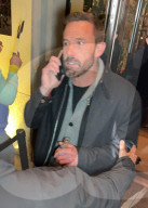 Ben Affleck slips out of The Whitby Hotel amid fan attention in New York, NY