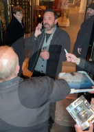 Ben Affleck slips out of The Whitby Hotel amid fan attention in New York, NY