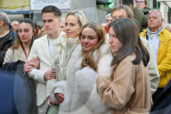 Sorties des obsèques d'Evelyne Leclercq en la cathédrale Sainte-Réparate de Nice