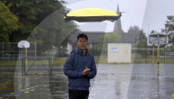 Autonomous flying umbrella