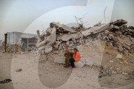 Displaced Gazans' life amid rubble left by Israeli attacks