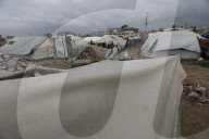 Heavy rains damage Gaza tents
