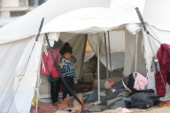 Heavy rains damage Gaza tents