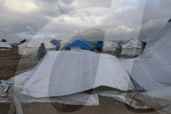 Heavy rains damage Gaza tents