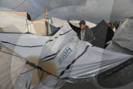 Heavy rains damage Gaza tents