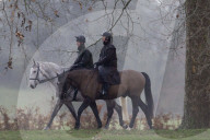 Andrew bei einem Ausritt durch den Park von Schloss Windsor