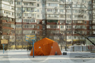 Warming Tents in Desnianskyi District - Kyiv