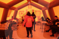 Warming Tents in Desnianskyi District - Kyiv