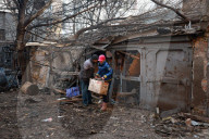 Aftermath of Russian Drone Attack - Odesa