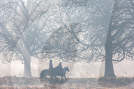 Icy and Misty weather for London the South East today.
