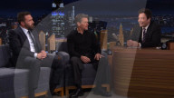 Ben Affleck et Matt Damon sur le plateau de l'émission "The Tonight Show Starring Jimmy Fallon" à New York