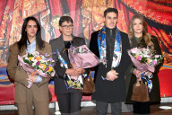 No Tabloïds - La princesse Stéphanie de Monaco, ses enfants, Camille Gottlieb, Louis et Pauline Ducruet assistent au 48ème Festival international du Cirque de Monte-Carlo lors de la représentation du dimanche après-midi
