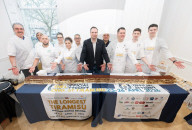 Guinness Book of Records Longest Tiramisu in the world challenge launch and press conference at The Italian Institute of Culture, London