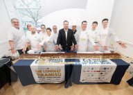 Guinness Book of Records Longest Tiramisu in the world challenge launch and press conference at The Italian Institute of Culture, London