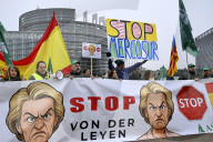 Farmers Demonstrate Against the EU-Mercosur Agreement - Strasbourg