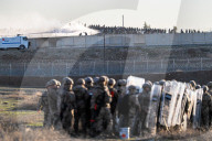 Turkey Pro-Kurds Protest at Syrian Border - Turkey
