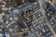 Aerial View of Deir ez-Zor City After Syrian Government Forces Secure Control - Syria