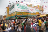 American declared hot dog-eating champ at annual Nathan's competition