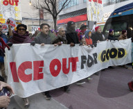 Anti-ICE NYC Protest In Solidarity With Minneapolis