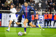 Match de football Ligue 1 Uber Eats opposant l'AJ Auxerre au Paris Saint-Germain (PSG) (0-1) à Auxerre