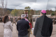 King Felipe during ceremony at Troop Training center - Caceres