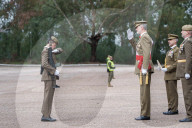 King Felipe during ceremony at Troop Training center - Caceres