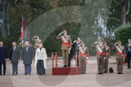 King Felipe during ceremony at Troop Training center - Caceres