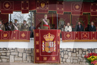 King Felipe during ceremony at Troop Training center - Caceres