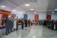 King Felipe during ceremony at Troop Training center - Caceres