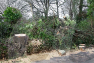 Damage caused in Cornwall by Storm Goretti