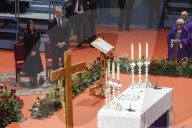 King and Queen of Spain at Mass in Memory of Adamuz Accident - Spain
