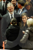 King and Queen of Spain at Mass in Memory of Adamuz Accident - Spain