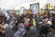 Syria Qamishli Funeral SDF Fighters