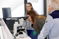 L'infante Sofia d'Espagne visite les nouveaux locaux de la Fondation ONCE pour chiens guides (FOPG) à Madrid