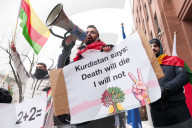 Kurdish Demonstration In Defense Of Rojava