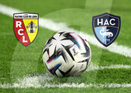 Match de Ligue 1 RC Lens - Le Havre (1 - 0) au stade Bollaert