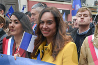 Sarah Knafo et Marion Maréchal soutiennent la manifestation des policiers organisée par le syndicat Alliance Police nationale à Paris