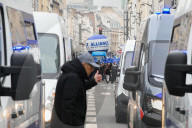 Sarah Knafo et Marion Maréchal soutiennent la manifestation des policiers organisée par le syndicat Alliance Police nationale à Paris
