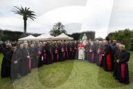 Pope Leo XIV Blesses Marian Mosaic and A Statue In The Vatican Gardens