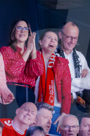 Mary beim Handball-EM Finale in Herning