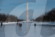 Frozen Memorials In Washington DC