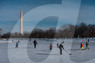 Frozen Memorials In Washington DC